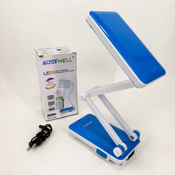 Настільна лампа Topwell 1019 Синя акумуляторна світлодіодна регуляція рівня нахилу. Колір: синій KX-99 | Зображення 4