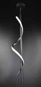 Люстра світлодіодна підвісна LED світильник для квартири на стелю лед 27045 Чорний 80-200х13х13 см.