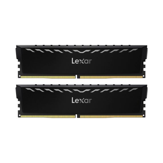 Модуль пам'яті для комп'ютера DDR4 16GB (2x8GB) 3600 MHz THOR Black Lexar (LD4U08G36C18LG-RGD)