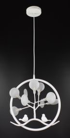 Люстра підвісна на 9 лампочок 26543 Білий 45-110х40х40 см.