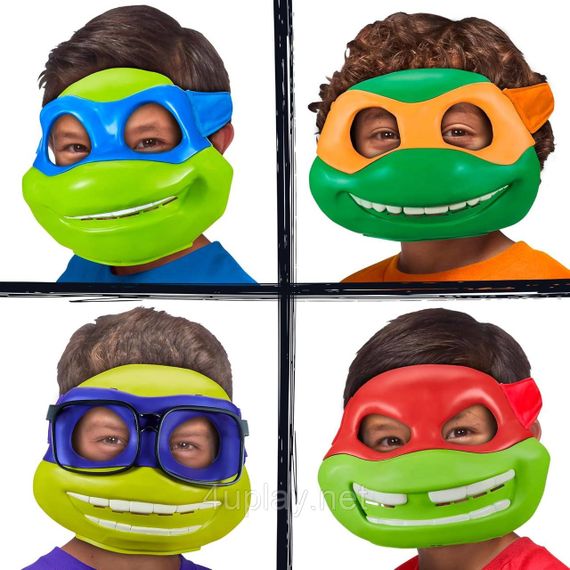Набор из 4 масок Черепашек-ниндзя TMNT Mask 4-Pack Playmates Toys | Зображення 1