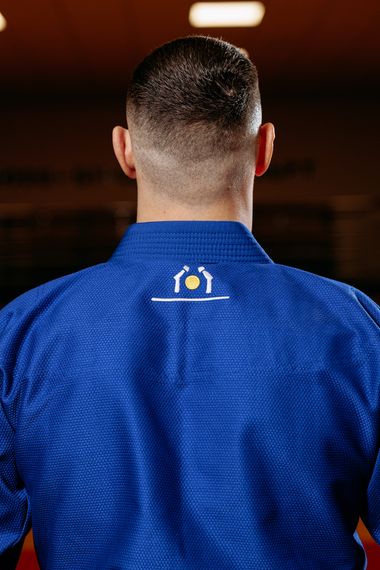 Синє кімоно для хлопців/чоловіків, джиу-джитсу, TM BUDOGI, зріст 170 см, щільність 450 гр/м.кв. | Зображення 4