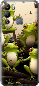 Чехол на Infinix Hot 12i Жабки "5656u-2863-17620"