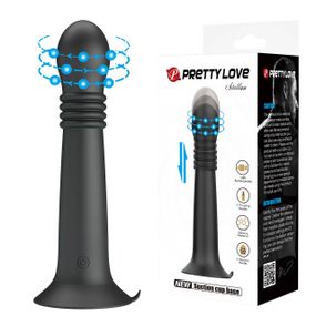 Вібратор на присосці Pretty Love Stellan Thrusting & Rotating Wand Massager – 23 cm Sex Aura