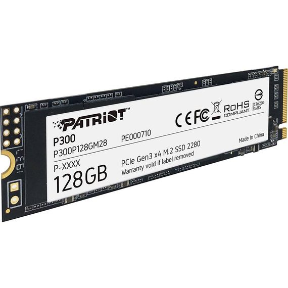Накопичувач SSD M.2 2280 128GB Patriot (P300P128GM28) | Зображення 1