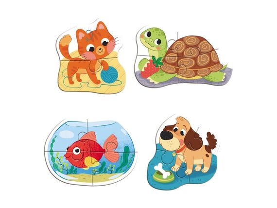 Пазл 4в1 Baby puzzle. Домашні тварини DoDo 300688 Різнокольоровий shop (4823115912480) | Зображення 1