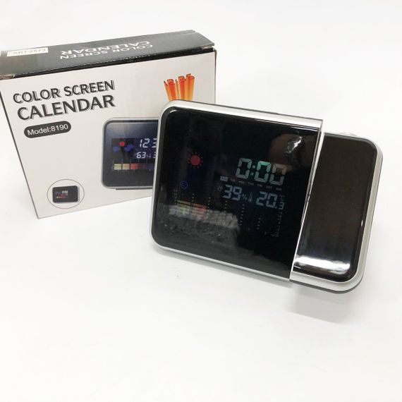 Годинник з датчиком температури і вологості, Настільний електронний годинник цифра AY-43 | Зображення 1