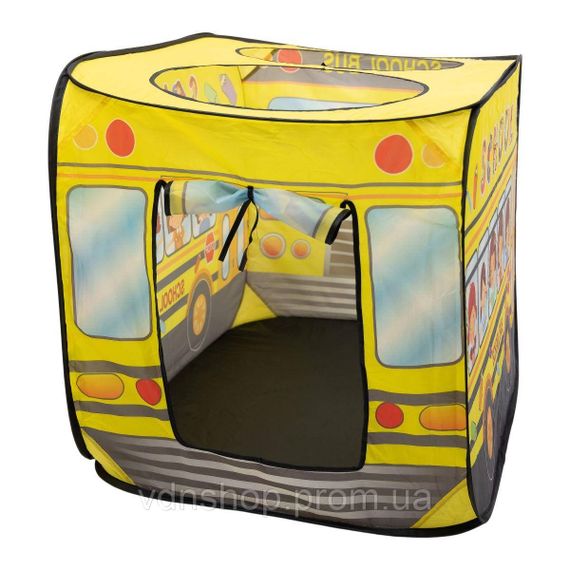 Дитячий ігровий намет «Шкільний автобус» 110×70×66 см намет для дітей Жовтий HP-S-5NDY | Зображення 3