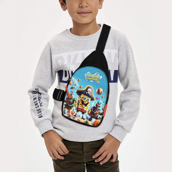 Сумка через плечо детская Губка Боб 29х17 см сумка слинг для мальчика (02059)