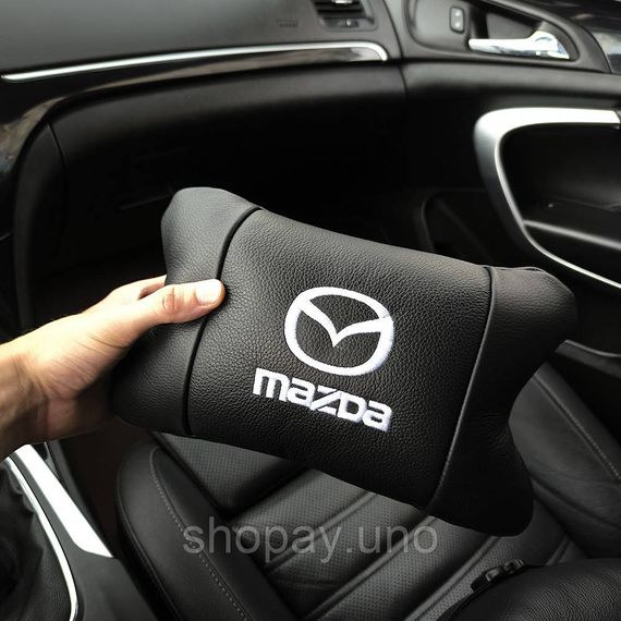 Оригинальный подарок автомобилисту Mazda, Подушка для голови в авто, Подушки для шеи на подголовник GF-60 | Зображення 3