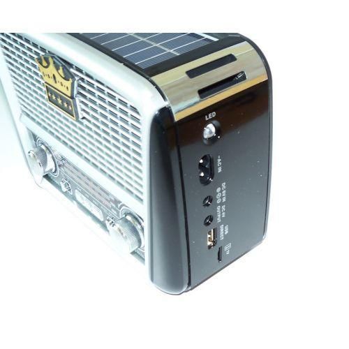 Радіоприймач Golon RX-455S акумуляторний портативний з USB, сонячною панеллю і підтримкою карт пам'яті | Зображення 5