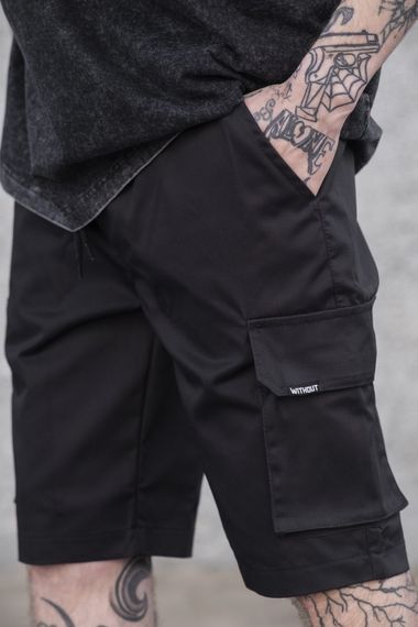 Трикотажні шорти карго Without Volt Reflective Black | Зображення 2