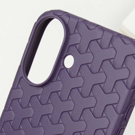 Чохол TPU Weaving для Apple iPhone 16 (6.1") Purple | Зображення 4
