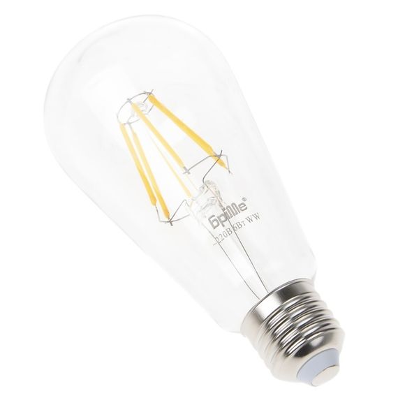 Лампа светодиодная LED 6W E27 COG ST64 220V | Зображення 3