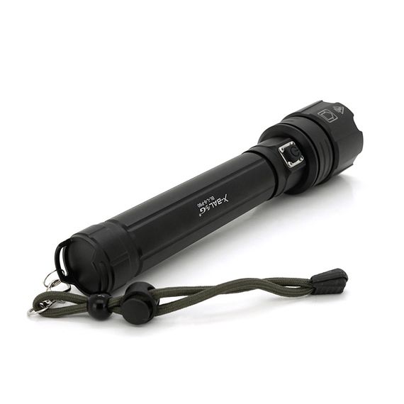 Ліхтар ручний Bailong BL-L-6-P90, 1LED P90, 50W, 3 режими, ZOOM, 2х18650/12800 Black, IP44, кабель USB-micro, 230х50х32мм, BOX | Зображення 5