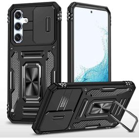 Ударостійкий чохол Camshield Army Ring для Samsung Galaxy S23 Чорний / Black