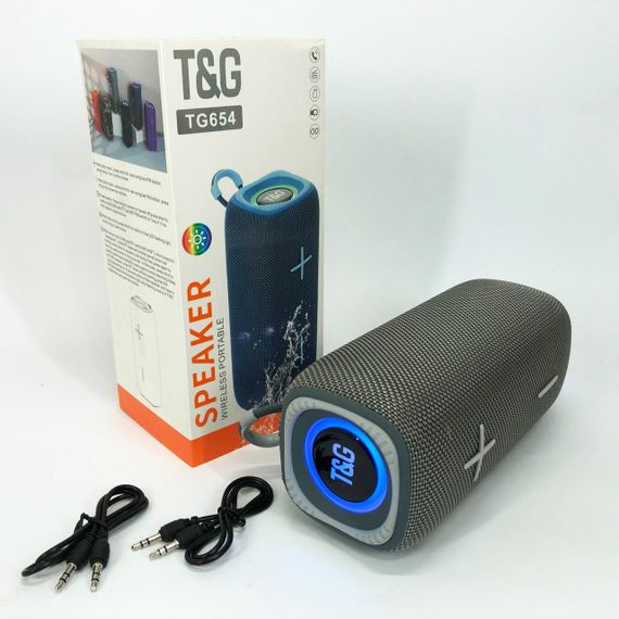 Портативна Bluetooth колонка TG654 8W з підсвічуванням. NF-713 Колір: синій | Зображення 4