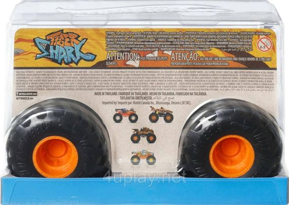 Монстр-трак Хот Вілс Тигрова акула 1:24 Оригінал Hot Wheels Monster Truck Tiger Shark | Зображення 4