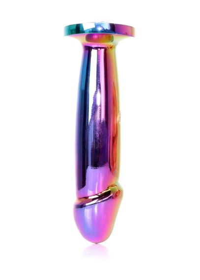 Анальна пробка - Jewellery Multicolour Penis Plug Clear M | Зображення 5