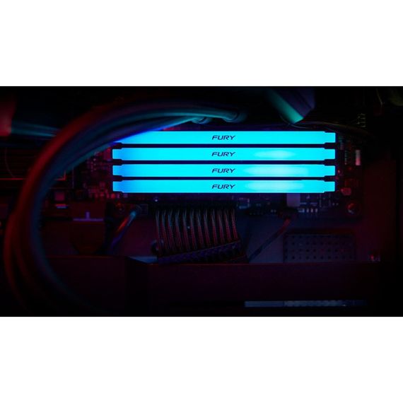 Модуль пам'яті для комп'ютера DDR4 8GB 3200 MHz Beast RGB Kingston Fury (ex.HyperX) (KF432C16BB12A/16) | Зображення 5
