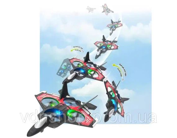 Радіокерований літак S98, винищувач, акробатика на 360°, гіроскоп, протиударний, світлодіодні ліхтарі | Зображення 2