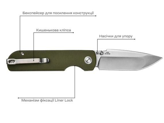 Ніж CJRB Nova Green | Зображення 6
