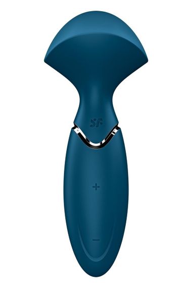 Универсальный компактный мощный массажер Satisfyer Mini Wand-er синий sexstyle | Зображення 4