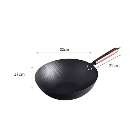 Стальний вок з ручкою Ø32 см GRILLI 777205 Код: 012725 | Зображення 1