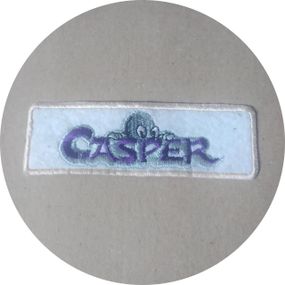 Нашивка на одежду (термо) Casper 115*36 мм Білий