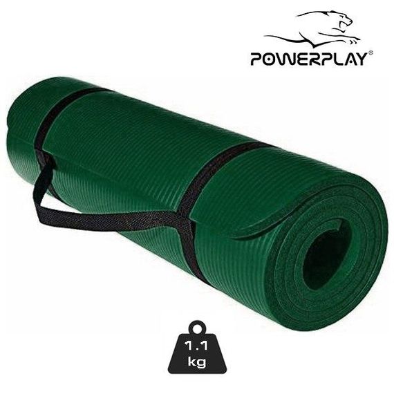Килимок для йоги та фітнесу PowerPlay 4151 NBR Performance Mat Зелений (183x61x1.5) | Зображення 6