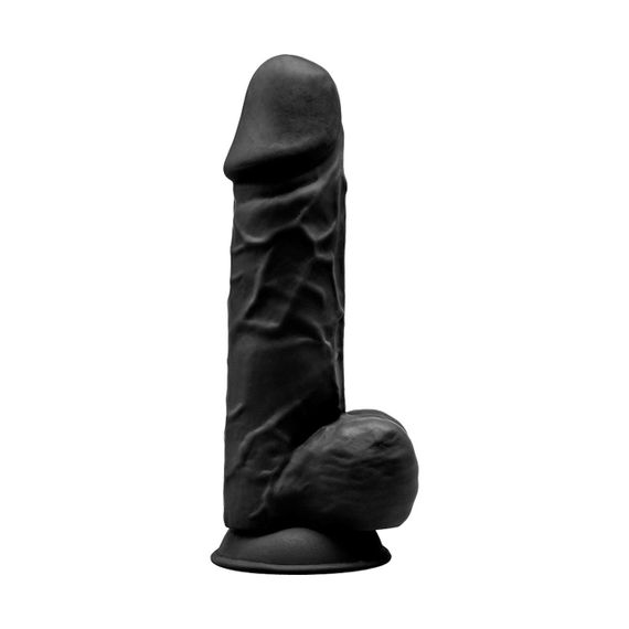 Фалоімітатор SilexD Norman Black (MODEL 4 size 8.5in), двошаровий, силікон + Silexpan, діаметр 5 см Sex Aura | Зображення 1