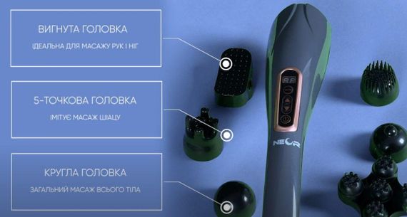Перкусионный массажер портативный NEOR PULSE HOME 20GY гарантия 1 год | Зображення 9