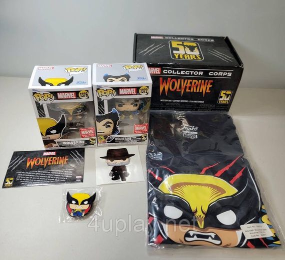 Коробка Фанко Поп Росомаха Оригинал Funko Pop Marvel Collector Corps Wolverine Box 2XL | Зображення 3