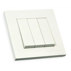 Вимикач 3 кл, 10 А, RITA, Mutlusan, білий (арт.47-00-02)