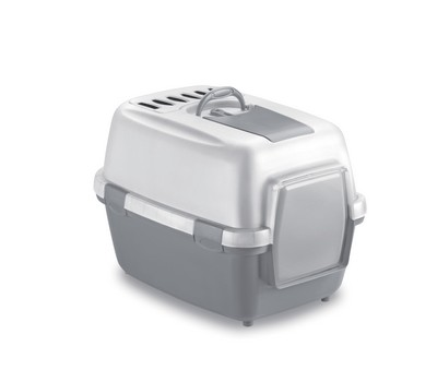 Stefanplast (Стефанпласт) Wiva Cat - Туалет закрытый для котов, 55х40х40 см (серый)