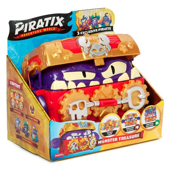 Дитячий іграшковий набір з фігурками "Скриня зі скарбами" PIRATIX PPXSP116IN00 | Зображення 1