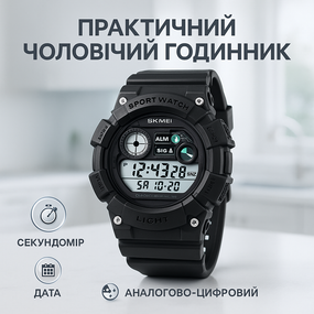 Годинник спортивний спорт SKMEI, Кращий військовий годинник наручний електронний тактичний GR-62