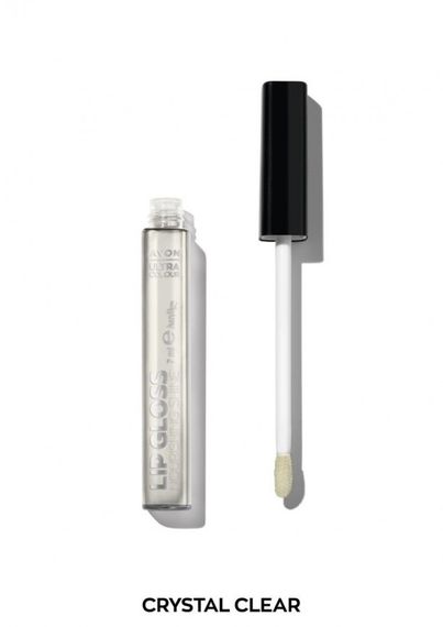 Поживний блиск для губ Avon Ultra «Crystal Clear» / «Кришталево чистий», оліями жожоба та кокоса, зволожувальний 7 мл