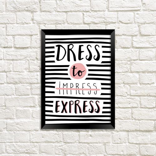 Постер у рамці Dress to express A3 (MT3_20F004_BL)