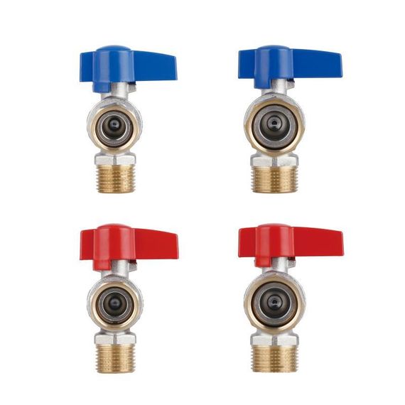 Комплект кутових кранів Thermo Alliance Standart 1/2" ВН -3/4" ВЗ з накидною гайкою для під'єднання котла TAS225RBW1520 | Зображення 5