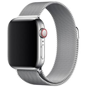 Ремешок Milanese Loop Design для Apple Watch 42(ser.1-3)/44/45/46/49mm Серебряный