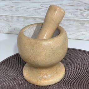 Ступка с пестиком Frico FRU-060-Beige 15х15 см бежевая