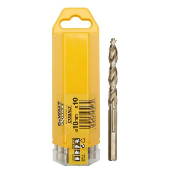 Свердло по металу 10мм EXTREME INDUSTRIAL COBALT 10шт DeWALT DT4942