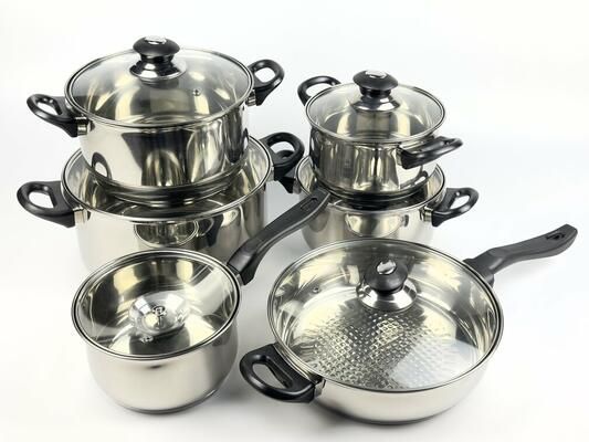 Набір посуду Best Seller FH-219 12 сріблястий предметів