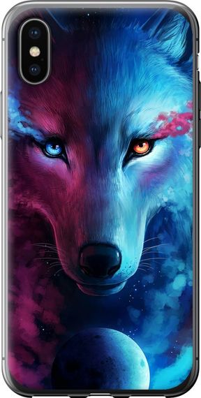 Чехол на iPhone X Арт-волк "3999u-1050-17620"