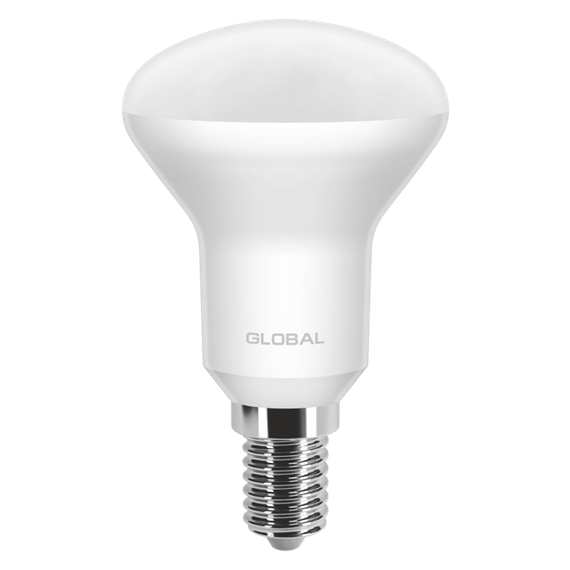 LED лампа GLOBAL R50 5W яркий свет 220V E14 (1-GBL-154) (NEW) | Зображення 1