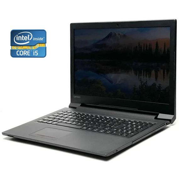 Ноутбук Б-класс Lenovo IdeaPad V110-15IKB / 15.6" (1366x768) TN / Intel Core i5-7200U (2 (4) ядра по 2.5 - 3.1 GHz) / 12 GB DDR4 / 128 GB SSD / Intel HD Graphics 620 / WebCam / DVD-RW / Win 10 Pro б/у