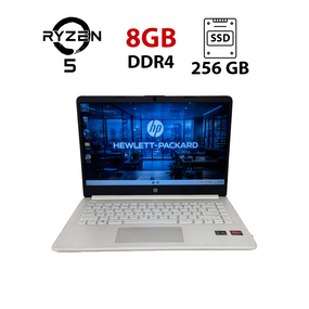 Ультрабук Б-клас HP 14s-fq1034no / 14" (1920x1080) IPS / AMD Ryzen 5 5500U (6 (12) ядер по 2.1 - 4.0 GHz) / 8 GB DDR4 / 256 GB SSD / AMD Radeon RX Vega 7 Graphics / WebCam б/в