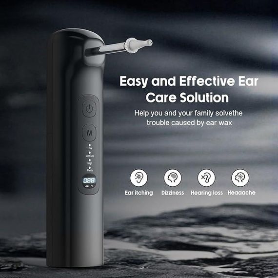 Устройство для чистки ушей Powered Earwax Remover XE-201 — мягкое средство для удаления ушной серы (Цвет белый) | Зображення 4