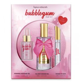 Набір Bijoux Bubblegum (масажна олія, масажний гель, блиск на губ) з ароматом жувальної гумки Sex Aura